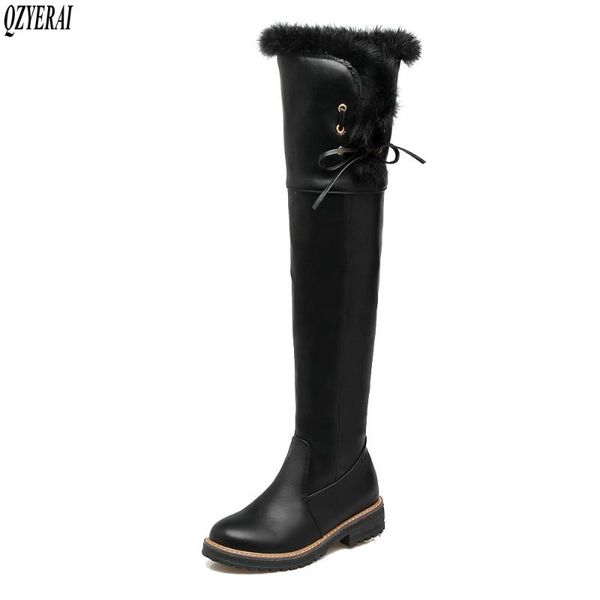 boots winter style warm over knee snow women waterproof true fur non-slip shoes size 34-43, Black
boots winter style warm over knee snow women waterproof true fur non-slip shoes size 34-43, Black