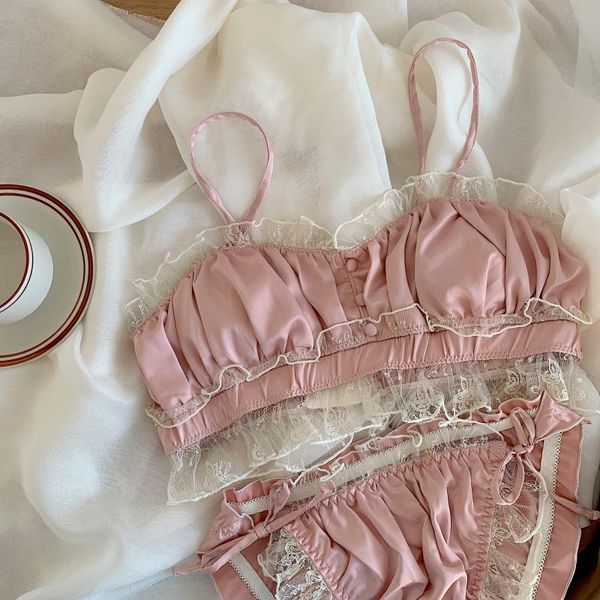 bras sets wriufred girls bra set retro pure white lace embroidery underwear ruffle panties comfortable cotton lingerie briefs, Red;black
bras sets wriufred girls bra set retro pure white lace embroidery underwear ruffle panties comfortable cotton lingerie briefs, Red;black