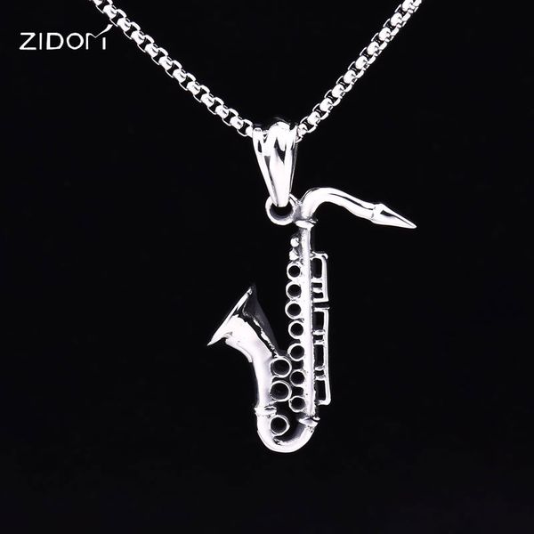 pendant necklaces 2021 silver color stainless steel saxophone shape with 24inch long chain men fashion male vintage jewelry
pendant necklaces 2021 silver color stainless steel saxophone shape with 24inch long chain men fashion male vintage jewelry