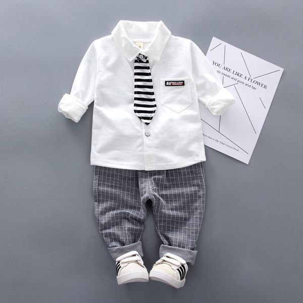 new spring baby boys clothing formal infant gentleman tie shirt pants 2pcs/sets kids clothess cotton children leisure suits sets, White
new spring baby boys clothing formal infant gentleman tie shirt pants 2pcs/sets kids clothess cotton children leisure suits sets, White