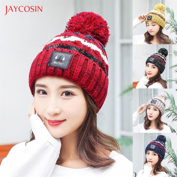 beanie/skull caps joycosin fashion women's warm knit solid thicken wool hat stripe big pom windproof women winter, Blue;gray
beanie/skull caps joycosin fashion women's warm knit solid thicken wool hat stripe big pom windproof women winter, Blue;gray