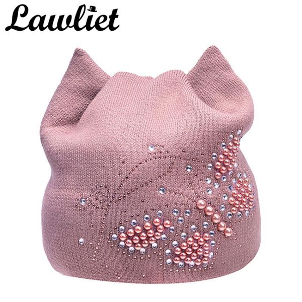 women winter hats female beanies hat diamond pearl butterfly knitted hat for women with meow ear beanies ladies fleece, Blue;gray
women winter hats female beanies hat diamond pearl butterfly knitted hat for women with meow ear beanies ladies fleece, Blue;gray