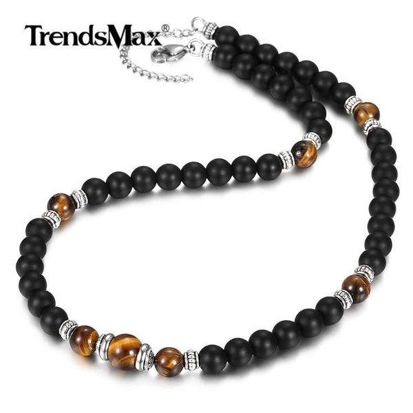 chokers men's natural stone beaded necklace mixed black matte tiger eye charm chocker unique design gift for him dn145, Golden;silver
chokers men's natural stone beaded necklace mixed black matte tiger eye charm chocker unique design gift for him dn145, Golden;silver