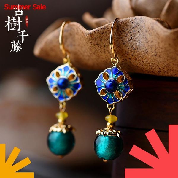 vintage earrings cloisonne stone drop earrings for women square charms hanging ethnic fashion jewelry 2020 new arrival, Silver
vintage earrings cloisonne stone drop earrings for women square charms hanging ethnic fashion jewelry 2020 new arrival, Silver