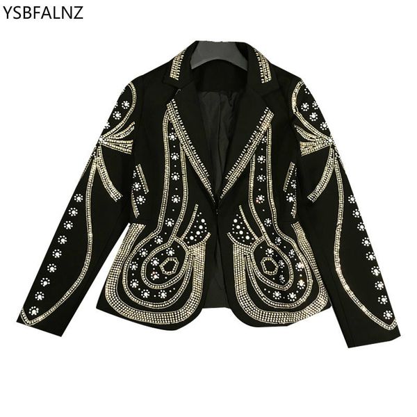 2020 spring lapel long sleeves metal beaded a buckle short jacket streetwear women single set black surchemise korea camperas, Black;brown
2020 spring lapel long sleeves metal beaded a buckle short jacket streetwear women single set black surchemise korea camperas, Black;brown