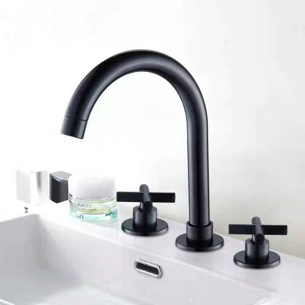 black basin faucets brass polished chrome deck mounted bathroom sink faucets 3 hole double handle and cold water tap
black basin faucets brass polished chrome deck mounted bathroom sink faucets 3 hole double handle and cold water tap
