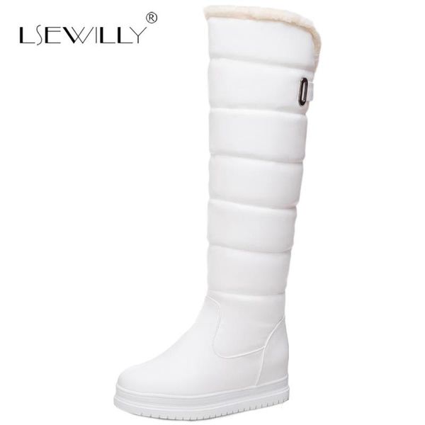 lsewilly snow boots winter shoes women platform knee high boots plush warm long ladies white pink large size 34-43 e82, Black
lsewilly snow boots winter shoes women platform knee high boots plush warm long ladies white pink large size 34-43 e82, Black