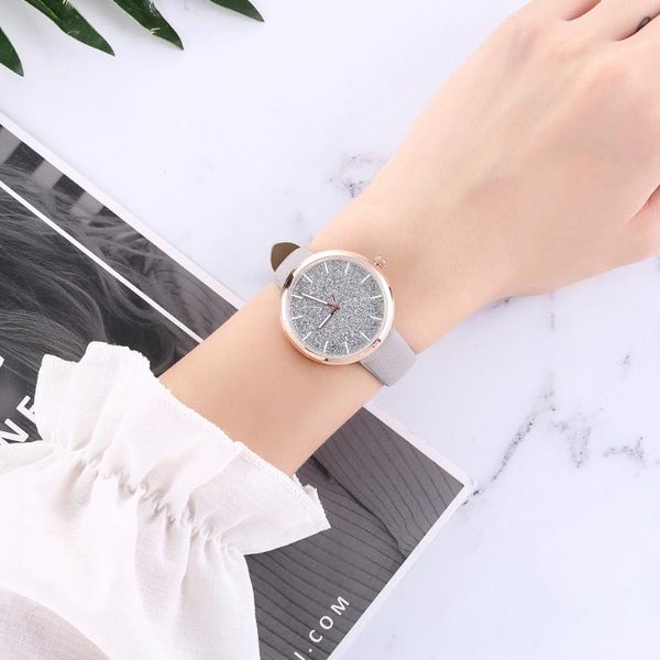 brand women watches casual leather strap watch analog quartz wristwatch starry sky dial clock dress relojes para mujer #50, Slivery;brown
brand women watches casual leather strap watch analog quartz wristwatch starry sky dial clock dress relojes para mujer #50, Slivery;brown