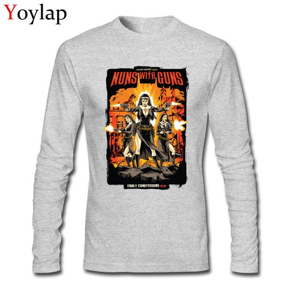 stylish nuns with guns men personality design t-shirts retro style tees cotton long sleeve black white
stylish nuns with guns men personality design t-shirts retro style tees cotton long sleeve black white