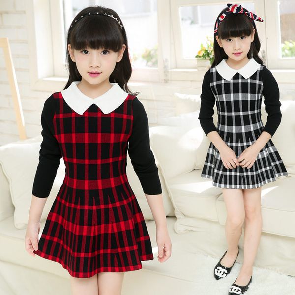 preppy style kids red plaid school dress knitwear girls long sleeve cotton knitted dress sweater princess slim knitwear 13 to 4t, Blue
preppy style kids red plaid school dress knitwear girls long sleeve cotton knitted dress sweater princess slim knitwear 13 to 4t, Blue