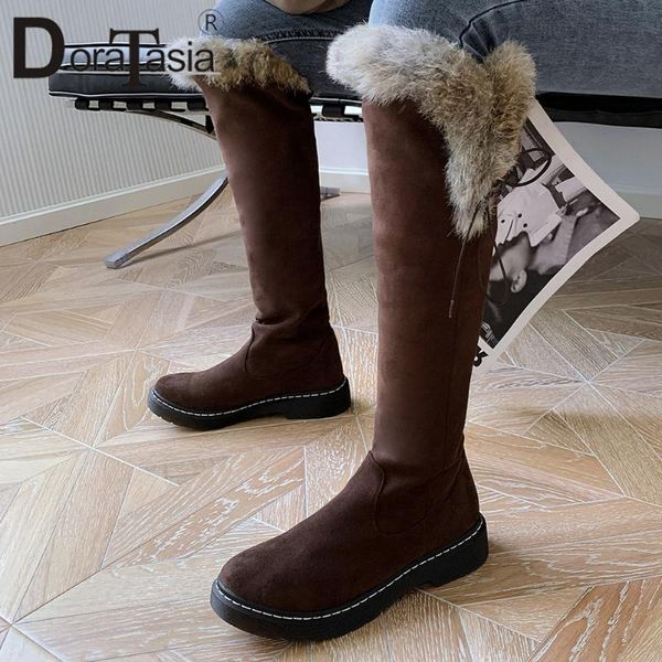 doratasia new fashion female snow boots 2020 winter warm fur boots women flock round toe square heels lace up shoes woman, Black
doratasia new fashion female snow boots 2020 winter warm fur boots women flock round toe square heels lace up shoes woman, Black