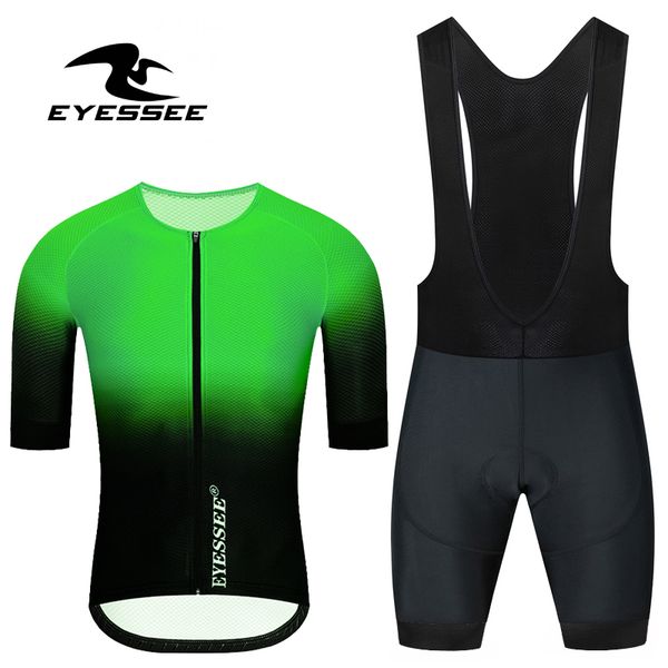 eyessee gradient short sleeve cycling jersey set 2020 breathable cycling clothing racing bicycle wear mtb bike clothes set, Black;blue
eyessee gradient short sleeve cycling jersey set 2020 breathable cycling clothing racing bicycle wear mtb bike clothes set, Black;blue