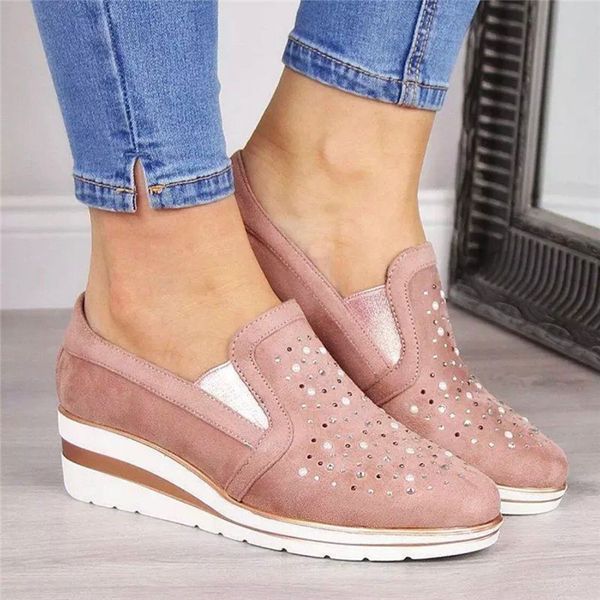 cow suede wedges shoes for women 2020 autumn shoes woman fashion bling slip-on round toe casual flat comfortable flats, Black
cow suede wedges shoes for women 2020 autumn shoes woman fashion bling slip-on round toe casual flat comfortable flats, Black