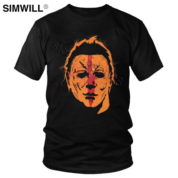 fashion michael myers t shirt men short sleeves 100% cotton t-shirt o-neck super killer horror movie halloween tee