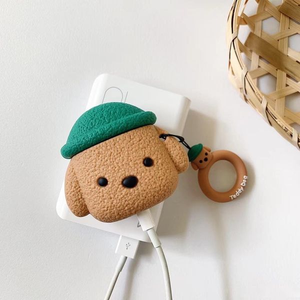 for apple airpods case 3d cute teddy dog silicone case for airpods 2 protective earphone charging box cover for air pods
for apple airpods case 3d cute teddy dog silicone case for airpods 2 protective earphone charging box cover for air pods