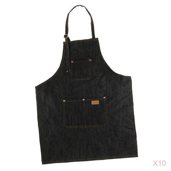 10pcs adjustable jean beauty salon hair cutting gown hairdressing apron cape