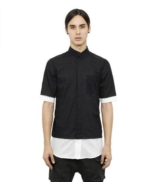 s-4xl 2020 new men's clothing summer casual shirt slim black white colorant match cascading shirt plus size singer costumes, White;black
s-4xl 2020 new men's clothing summer casual shirt slim black white colorant match cascading shirt plus size singer costumes, White;black