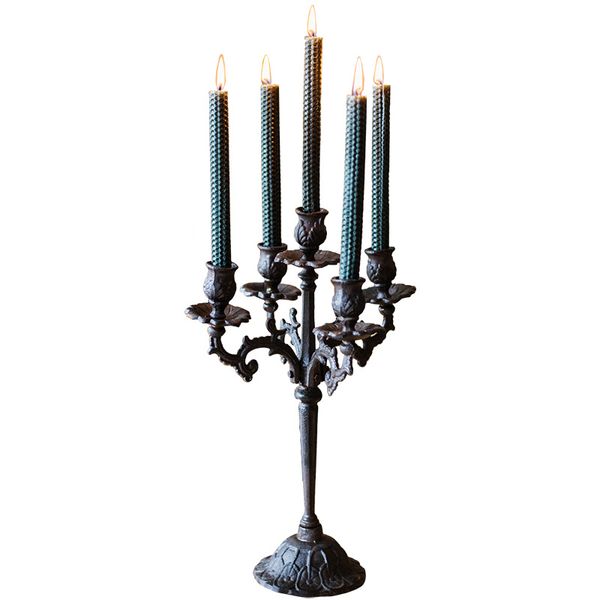 cast iron retro candlestick metal 5 arm candle holders vintage candelabra valentine's day european candlelight garden gift fc418
cast iron retro candlestick metal 5 arm candle holders vintage candelabra valentine's day european candlelight garden gift fc418