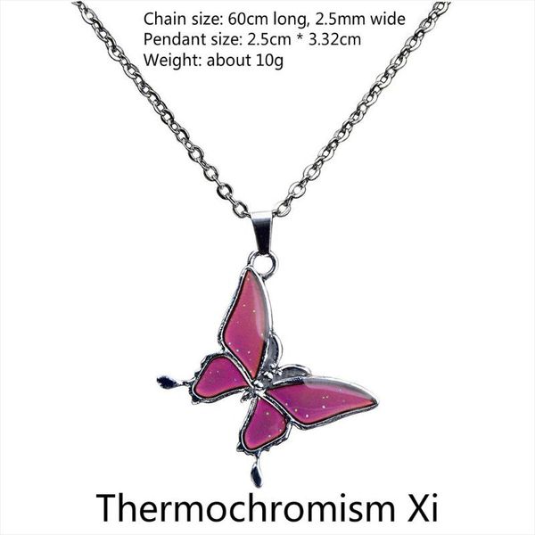 modern and trendy/women charm butterfly temperature changing necklace o-shaped stainless steel necklaces, Silver
modern and trendy/women charm butterfly temperature changing necklace o-shaped stainless steel necklaces, Silver