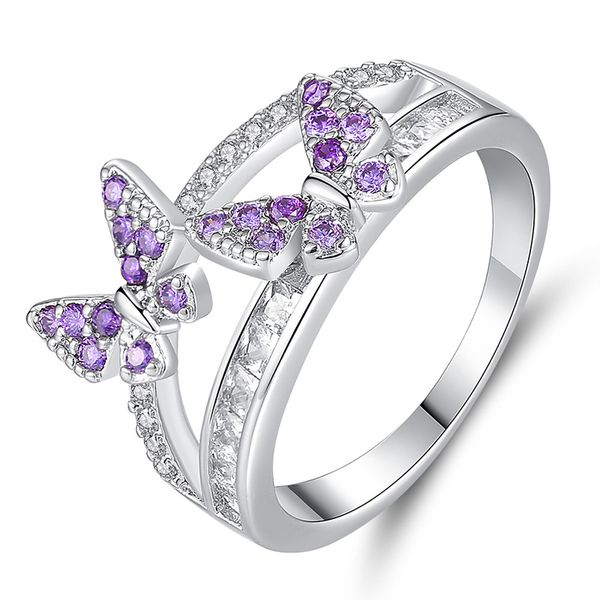 wedding rings luxury pink butterfly for women fashion jewelry gifts crystal cubic zirconia inlay couple engagement ring size 6-9, Slivery;golden
wedding rings luxury pink butterfly for women fashion jewelry gifts crystal cubic zirconia inlay couple engagement ring size 6-9, Slivery;golden