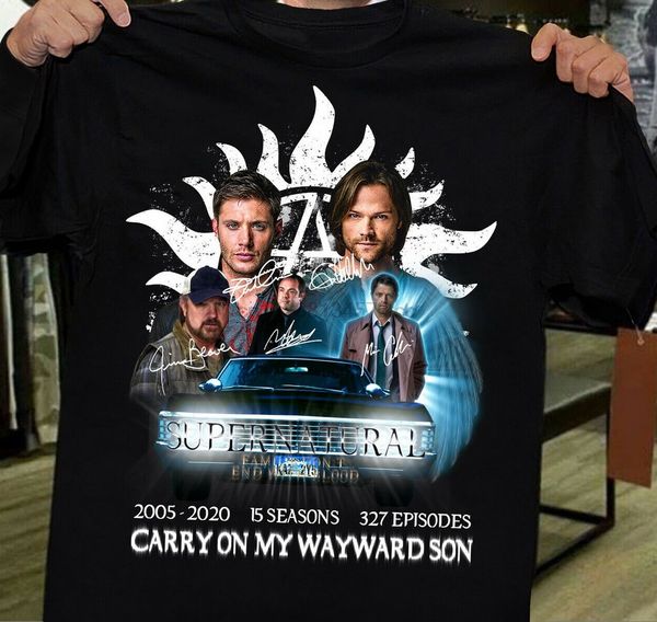 supernatural 2005&ndash2020 15 seasons carry on my wayward son t-shirt all size for youth middle-age the elder tee shirt
supernatural 2005&ndash2020 15 seasons carry on my wayward son t-shirt all size for youth middle-age the elder tee shirt