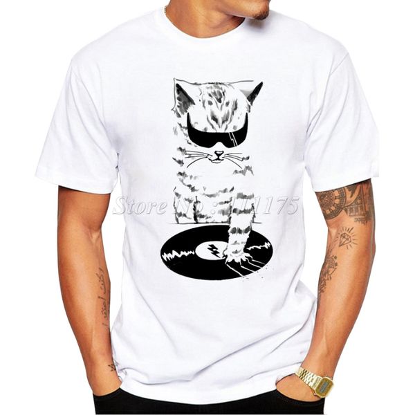 2019 men's funny dj music cat design t shirt male fashion cool hipster printed summer tees
2019 men's funny dj music cat design t shirt male fashion cool hipster printed summer tees