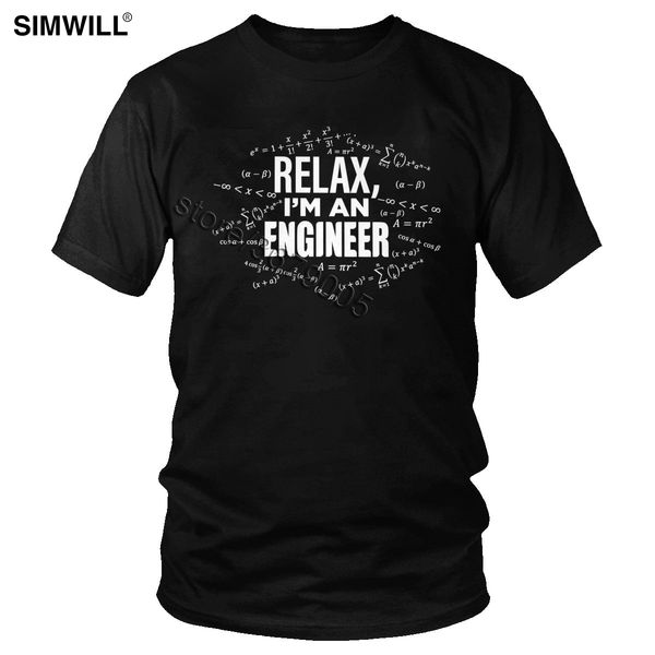 funny relax i'm an engineer t-shirt novelty short sleeve cotton tee men engineering math tshirt summer mathematical t shirt gift
funny relax i'm an engineer t-shirt novelty short sleeve cotton tee men engineering math tshirt summer mathematical t shirt gift