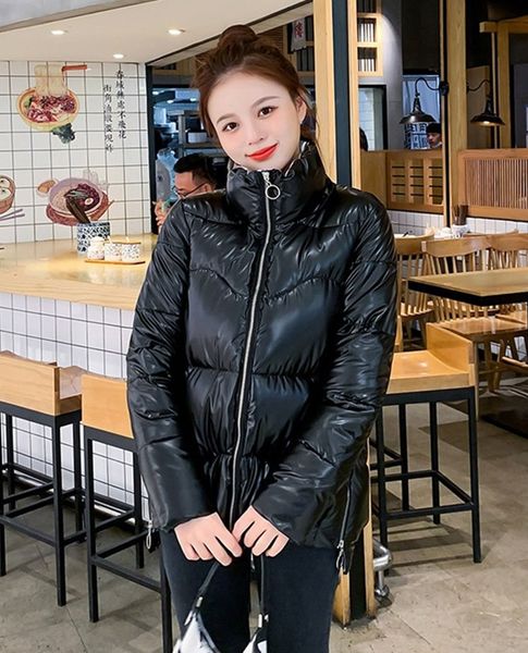 selling designer women short shiny cotton coat 2020 simple fashionable down cotton coat european american winter thickened bread jackets, Black
selling designer women short shiny cotton coat 2020 simple fashionable down cotton coat european american winter thickened bread jackets, Black