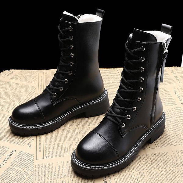 pu leather women mid-calf boots rubber fashion waterproof ladies platform boots solid new arrival women flat, Black
pu leather women mid-calf boots rubber fashion waterproof ladies platform boots solid new arrival women flat, Black