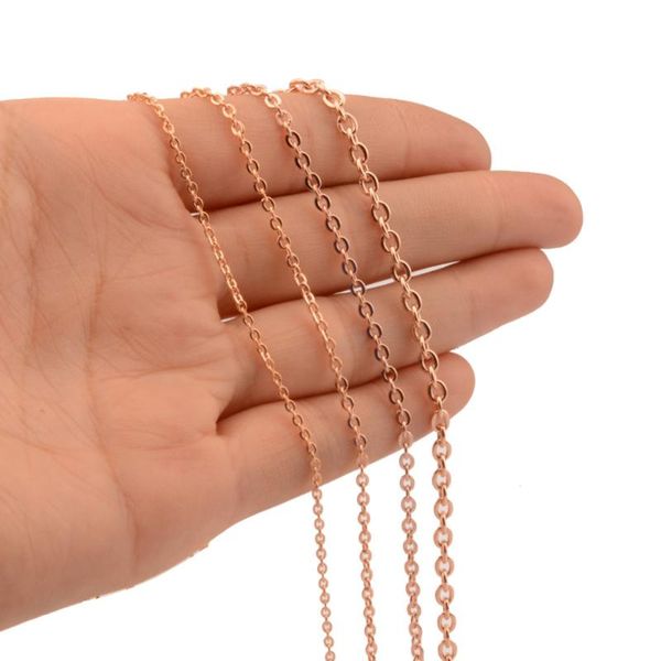 5/10/20/50pcs wholesale diy jewelry 316l stainless steel rose gold charms welding cross link chain necklace in bulk 2/2.4/3.2mm, Silver
5/10/20/50pcs wholesale diy jewelry 316l stainless steel rose gold charms welding cross link chain necklace in bulk 2/2.4/3.2mm, Silver