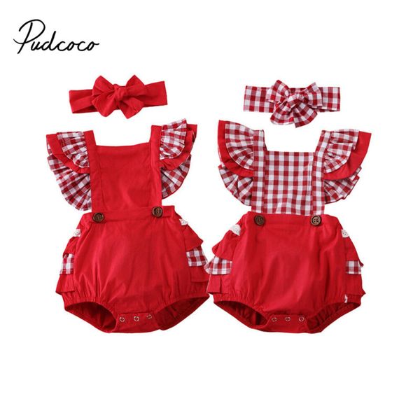 2pcs 0-2y cute newborn baby girl xmas clothes sets red plaid ruffles sleeve romper backless belt jumpsuit headband christmas, Blue
2pcs 0-2y cute newborn baby girl xmas clothes sets red plaid ruffles sleeve romper backless belt jumpsuit headband christmas, Blue