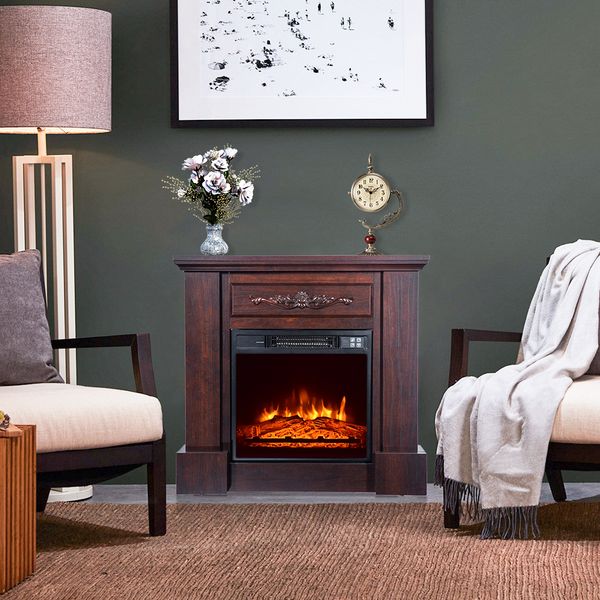 32 inch 1400w log brown fireplace indoor heater wooden cabinet fake firewood with small remote control movement black
32 inch 1400w log brown fireplace indoor heater wooden cabinet fake firewood with small remote control movement black