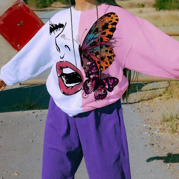 autumn tie-dye butterfly sweatshirt women print o-neck long sleeve oversized sweatshirts female 2020 fashion streetwear lady 0916, Black
autumn tie-dye butterfly sweatshirt women print o-neck long sleeve oversized sweatshirts female 2020 fashion streetwear lady 0916, Black