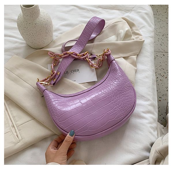 crocodile chain women's hand bag 2020 new pu leather ladies designer hand bag travel underarm package
crocodile chain women's hand bag 2020 new pu leather ladies designer hand bag travel underarm package
