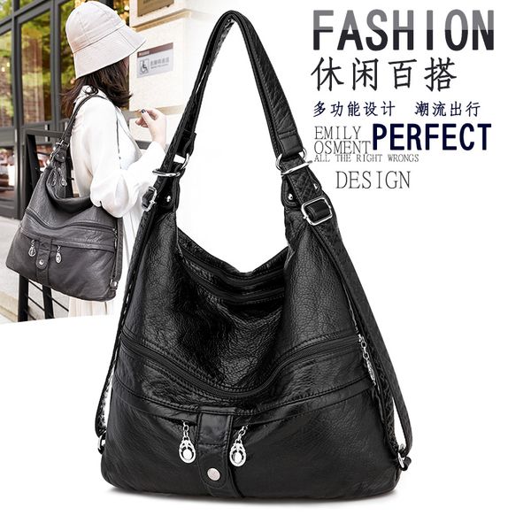 casual women hobo bags soft leather handbag 2020 new double shoulder bag ladies handle bag fashion tote purses black red
casual women hobo bags soft leather handbag 2020 new double shoulder bag ladies handle bag fashion tote purses black red