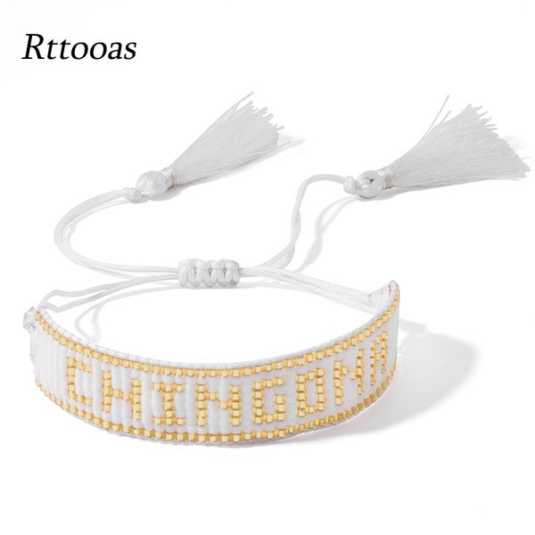 charm bracelets rttooas miyuki beads bracelet handmde chingona-power letter women fashion jewelry white 2021 bileklik, Golden;silver
charm bracelets rttooas miyuki beads bracelet handmde chingona-power letter women fashion jewelry white 2021 bileklik, Golden;silver