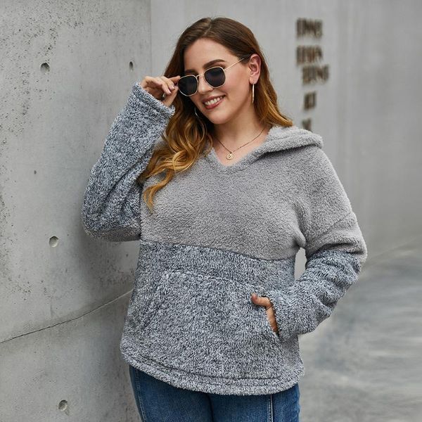 autumn winter women plush warm v-neck 4xl plus size hooded coat fashion casual pockets patchwork thick coat female big size, Black
autumn winter women plush warm v-neck 4xl plus size hooded coat fashion casual pockets patchwork thick coat female big size, Black
