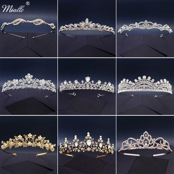 hair clips & barrettes miallo bridal wedding accessories rhinestone crown crystal tiaras and crowns for women silver color jewelry bride hea, Golden;silver
hair clips & barrettes miallo bridal wedding accessories rhinestone crown crystal tiaras and crowns for women silver color jewelry bride hea, Golden;silver
