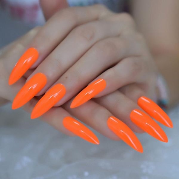 false nails orange juice extra long fake nail sharp shiny full cover unique artificial neon for party, Red;gold
false nails orange juice extra long fake nail sharp shiny full cover unique artificial neon for party, Red;gold