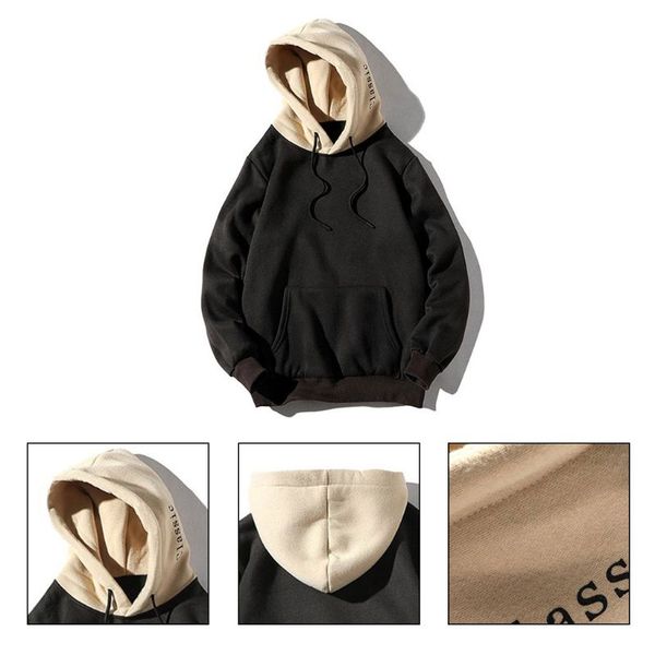 men's hoodies & sweatshirts men long sleeve colorblock splicing drawstring big kangaroo pocket sweatshirt casual pullover streetwear, Black
men's hoodies & sweatshirts men long sleeve colorblock splicing drawstring big kangaroo pocket sweatshirt casual pullover streetwear, Black