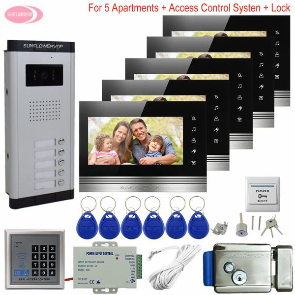 video door phones 7inch intercoms for private homes access control 5 buttons + monitors intercom in the apartment electronic lock
video door phones 7inch intercoms for private homes access control 5 buttons + monitors intercom in the apartment electronic lock