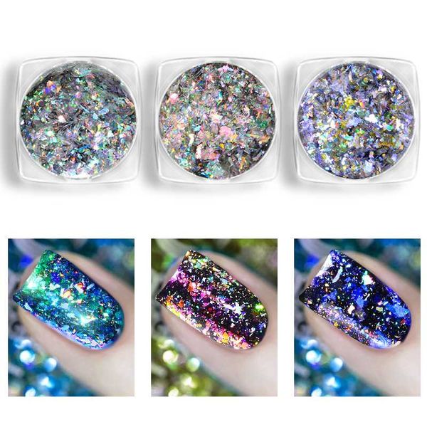 nail glitter aurora chameleon sequins flakes 0.2g holographic shining art powder dust dazzling decorations, Silver;gold
nail glitter aurora chameleon sequins flakes 0.2g holographic shining art powder dust dazzling decorations, Silver;gold