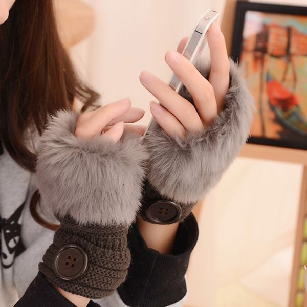 five fingers gloves winter women glove plush solid color faux fur hand wrist warmer ladies girls fingerless gifts ser88, Blue;gray
five fingers gloves winter women glove plush solid color faux fur hand wrist warmer ladies girls fingerless gifts ser88, Blue;gray