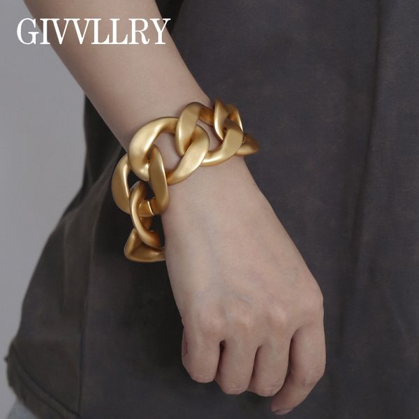 link, chain steampunk matte gold chunky bracelets for women men jewelry fashion retro vintage classic punk thick curb bracelet, Black
link, chain steampunk matte gold chunky bracelets for women men jewelry fashion retro vintage classic punk thick curb bracelet, Black