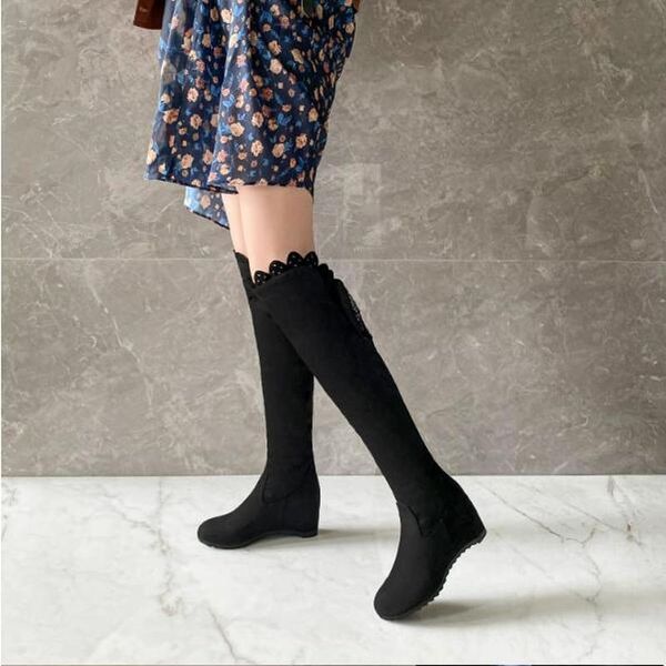 women over knee high boots high heels shoes woman height incleasing autumn warm shoe chaussures femme zapatos mujer sapato d2064, Black
women over knee high boots high heels shoes woman height incleasing autumn warm shoe chaussures femme zapatos mujer sapato d2064, Black