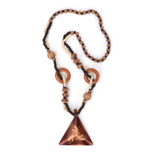 10 pcs wood engraved triangle and water drop pendant handmade long beads chain necklace charm jewelry, Silver
10 pcs wood engraved triangle and water drop pendant handmade long beads chain necklace charm jewelry, Silver