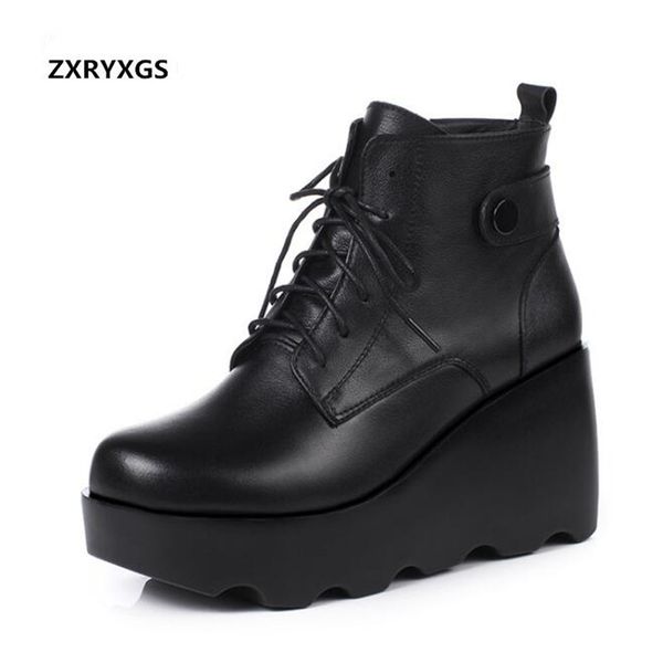 new autumn genuine leather boots women shoes boots 2020 comfort inside short plush and wool warm winter black
new autumn genuine leather boots women shoes boots 2020 comfort inside short plush and wool warm winter black