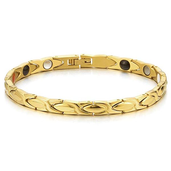 healthy magnetic stainless steel bracelet for women power therapy magnets magnetite bracelets bangles men health care jewelry, Black
healthy magnetic stainless steel bracelet for women power therapy magnets magnetite bracelets bangles men health care jewelry, Black