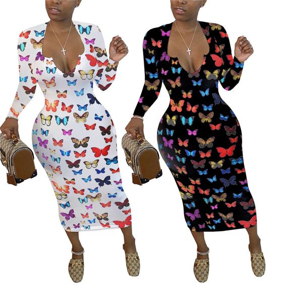 womens designer bodycon dress long sleeve v neck butterfly print dress spring autumn vestidos pencil dress, Black;gray
womens designer bodycon dress long sleeve v neck butterfly print dress spring autumn vestidos pencil dress, Black;gray