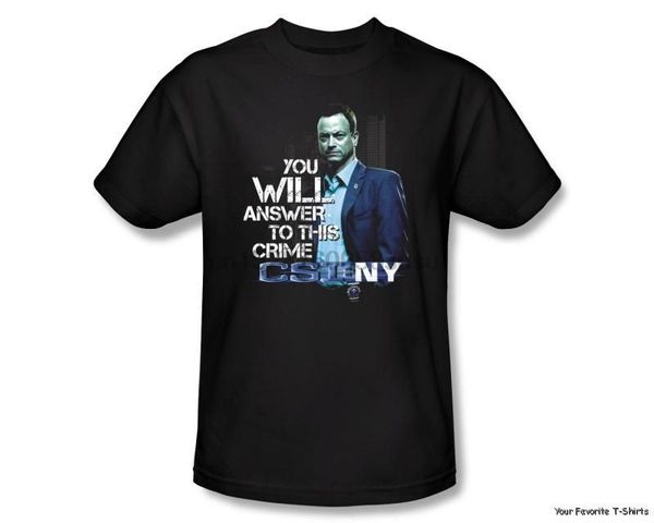 csi n.y. new york you will answer licensed t shirt